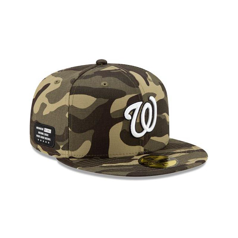 MLB Washington Nationals Armed Forces Weekend 59Fifty Fitted (NOP8346) - Green New Era Caps